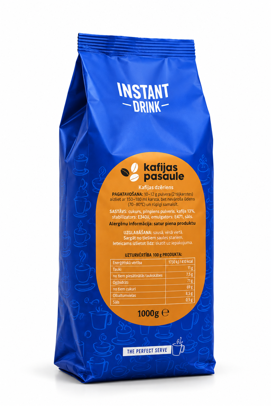 Kapučīno dzēriens Cappuccino Caramel 1kg, Caprimo