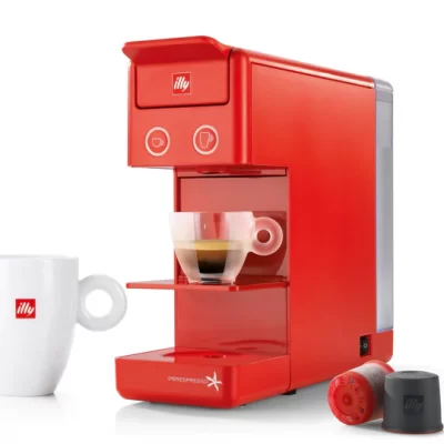 Kafijas aparāts Illy Y3.3 EC, sarkans