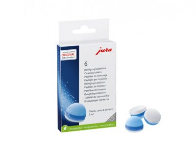 JURA 3-fāžu tīrīšanas tabletes, iepakojumā 6gb.