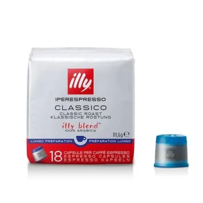 Kafijas kapsulas Illy IperEspresso, Lungo- melnai kafijai, 18 gab